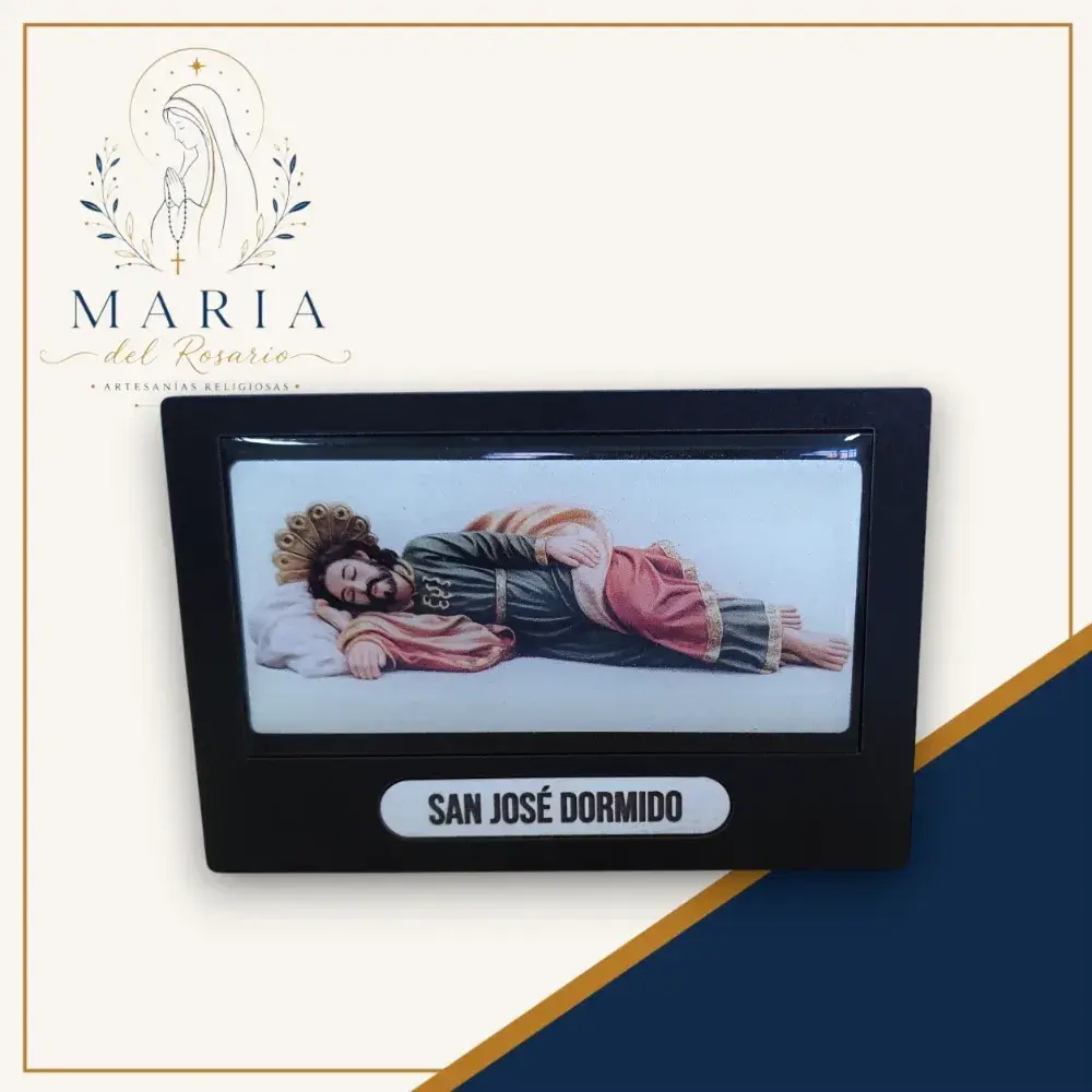 Imagen de Cuadro Madera Con Resina San Jose Dormido